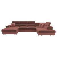 WOHNLANDSCHAFT Cotere Bis Premium, Seite: Rechts - Braun, Holz/Textil (345/91/202cm) - MIRJAN24