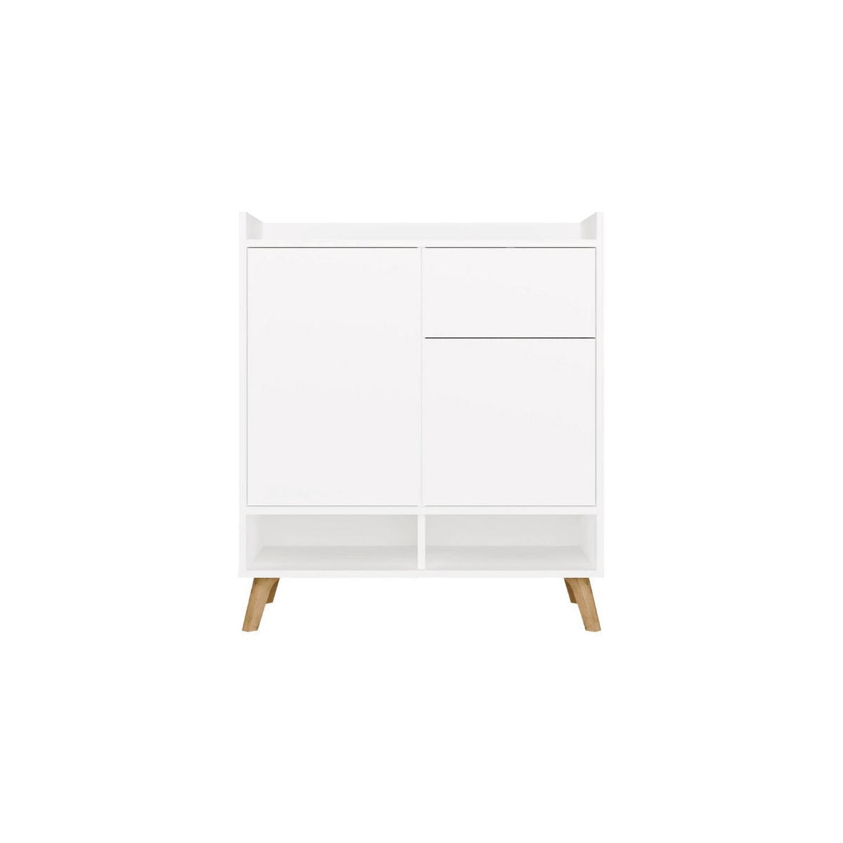 KOMMODE Kim - Weiß, Holzwerkstoff (80/92/35cm) - kommodly