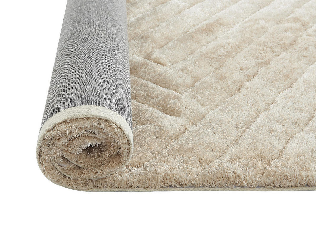 WOHNZIMMERTEPPICH - 230 cm x 160 cm - Stoff - Cremefarben MAZE - Creme, Textil (230/160cm) - Vente-Unique