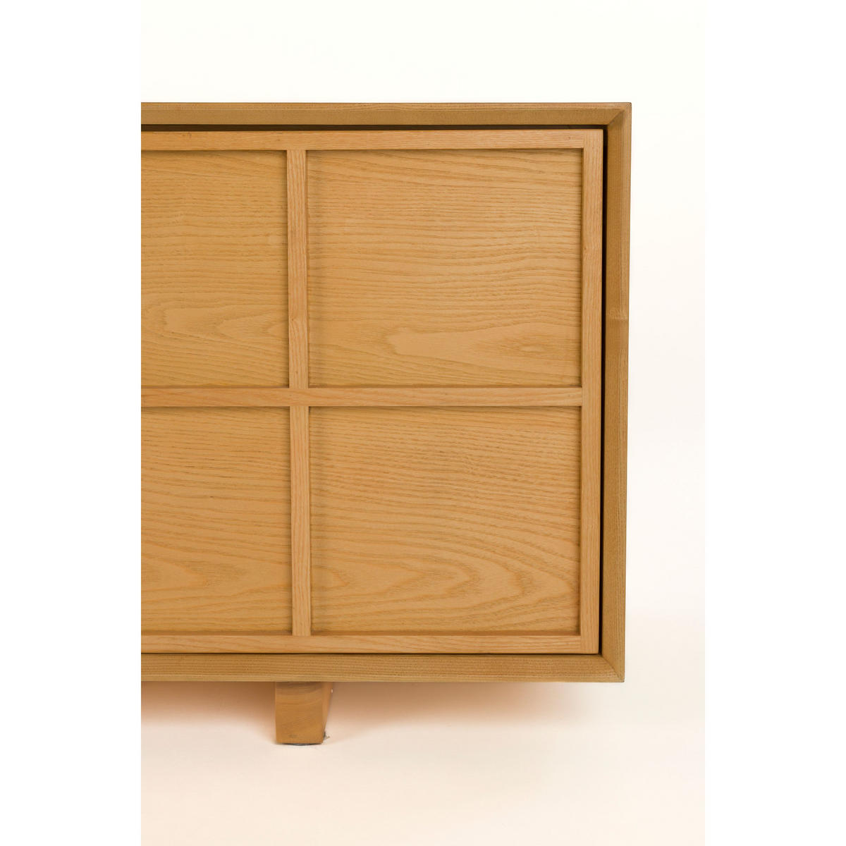 LOWBOARD Raster Niedrig Natur - Naturfarben, Holzwerkstoff (160/54/42cm) - Zuiver