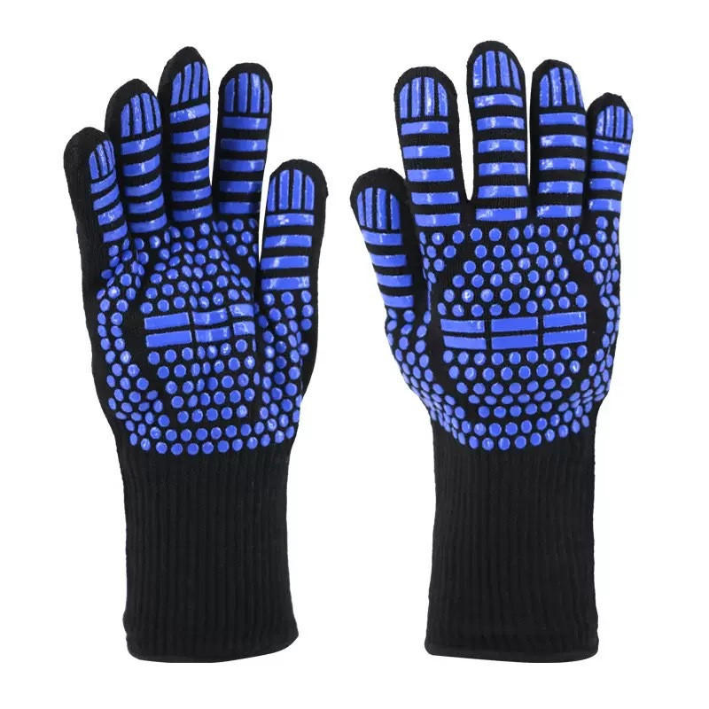 XXXLutz Ofenhandschuhe Blau 32x17 cm