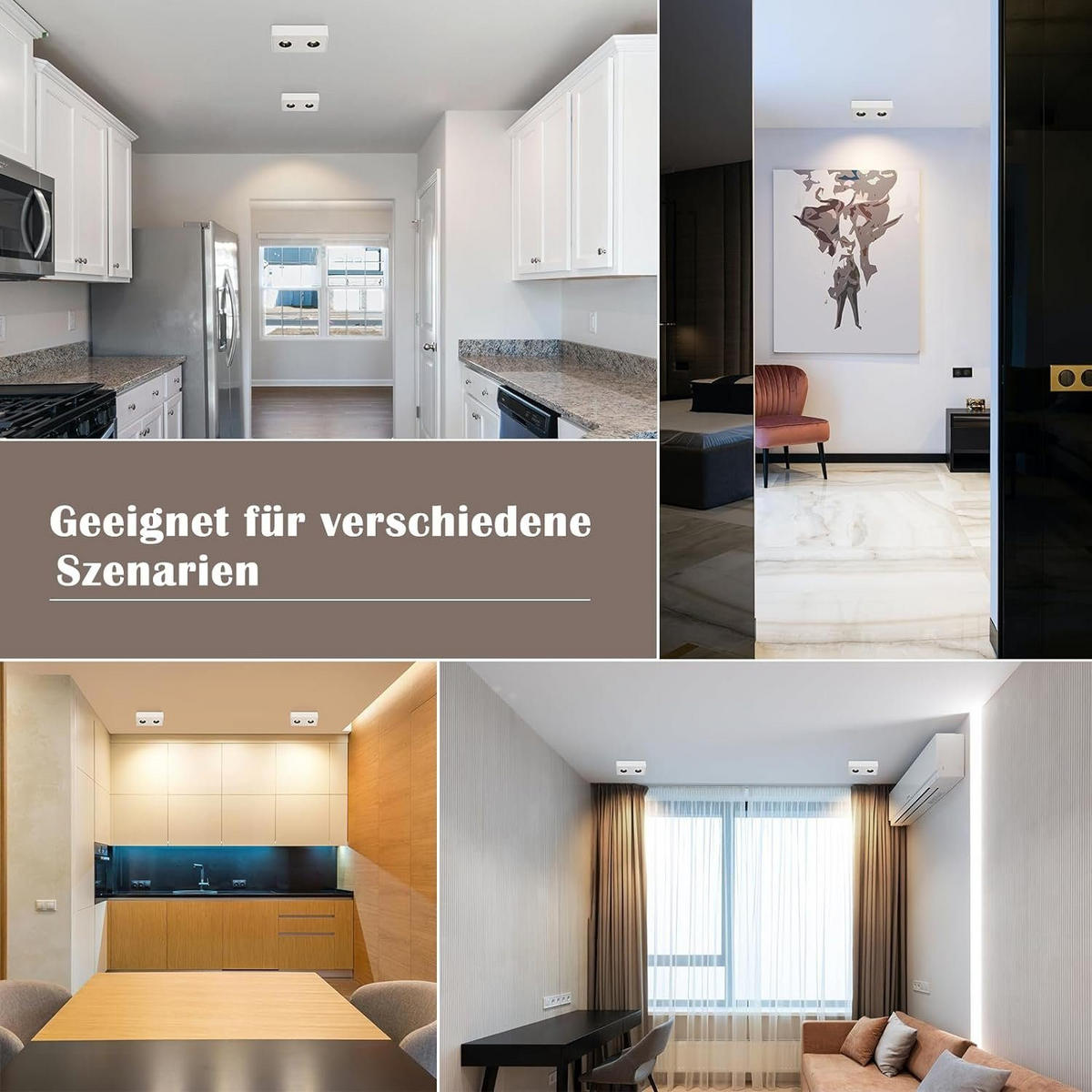 LED-DECKENLEUCHTE Traum 23/14/6 cm - Weiß, Metall (23/14/6cm) - Nettlife