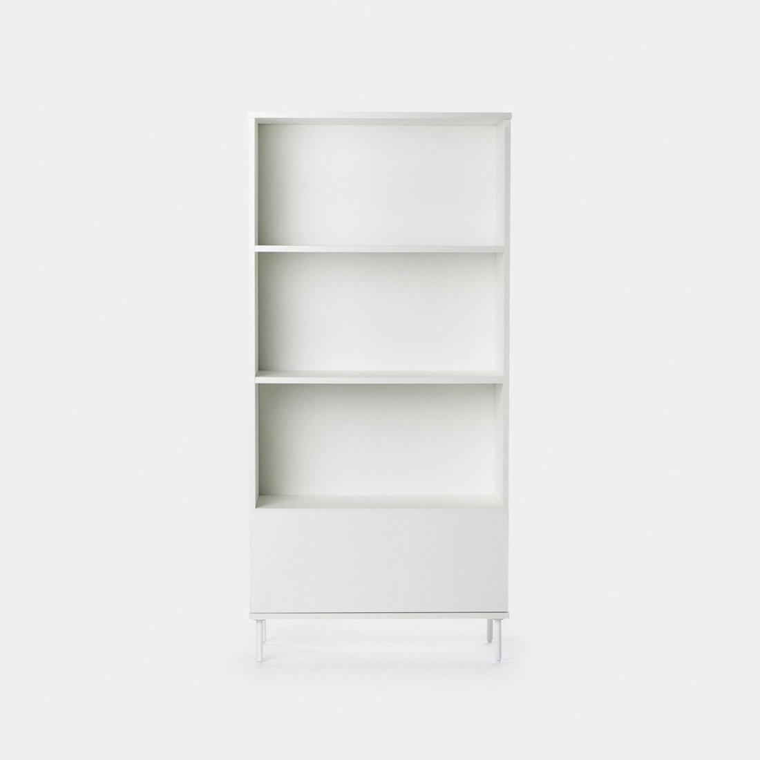 Thumbnail - Klast Home Bücherregal, Weiß, Holzwerkstoff, 80x169x41 cm, Wohnzimmer, Regale, Bücherregale