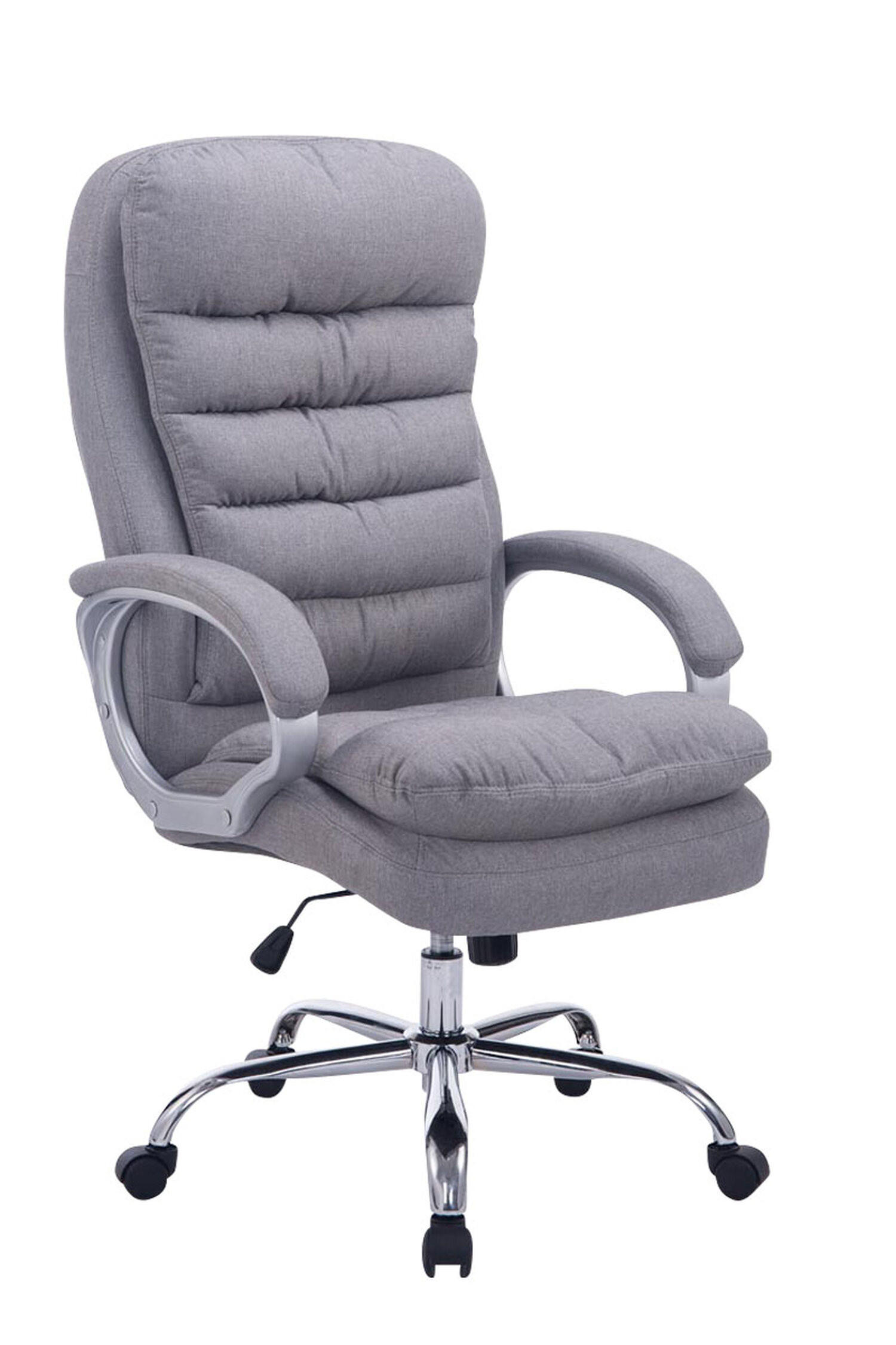 BÜROSTUHL BIG Vancom, Stoff Grau - Grau, Textil/Metall (77/122/77cm) - TPFLiving