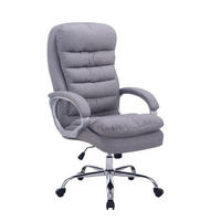 BÜROSTUHL BIG Vancom, Stoff Grau - Grau, Textil/Metall (77/122/77cm) - TPFLiving