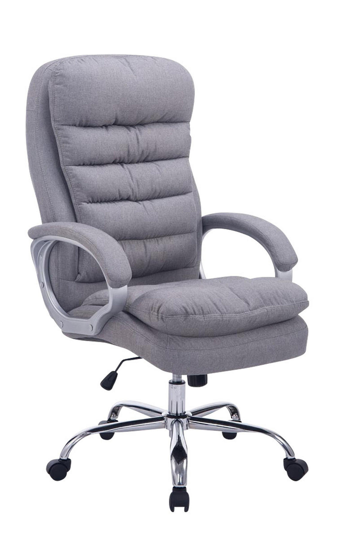 BÜROSTUHL BIG Vancom, Stoff Grau - Grau, Textil/Metall (77/122/77cm) - TPFLiving