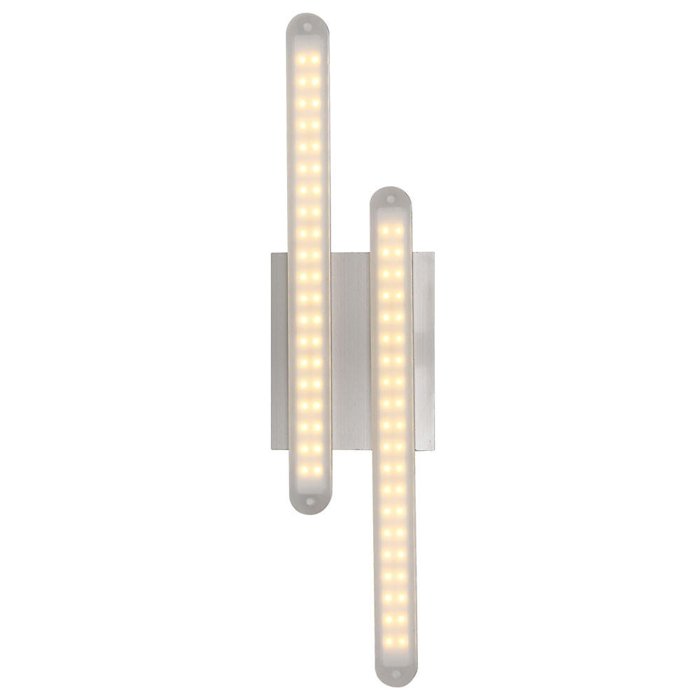 LED WANDLEUCHTE Trentino Silber Chrom - Silberfarben, Metall (10/5.5/40cm) - Globo Lighting