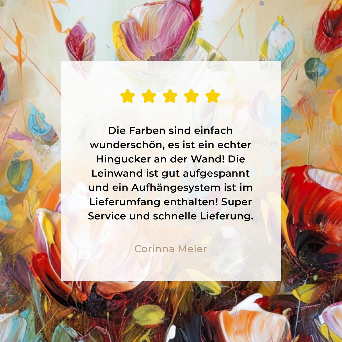 LEINWANDBILD Blumen - Kunst - Natur - Ölgemälde 60x40 cm - Multicolor, Textil (60/40cm) - MuchoWow