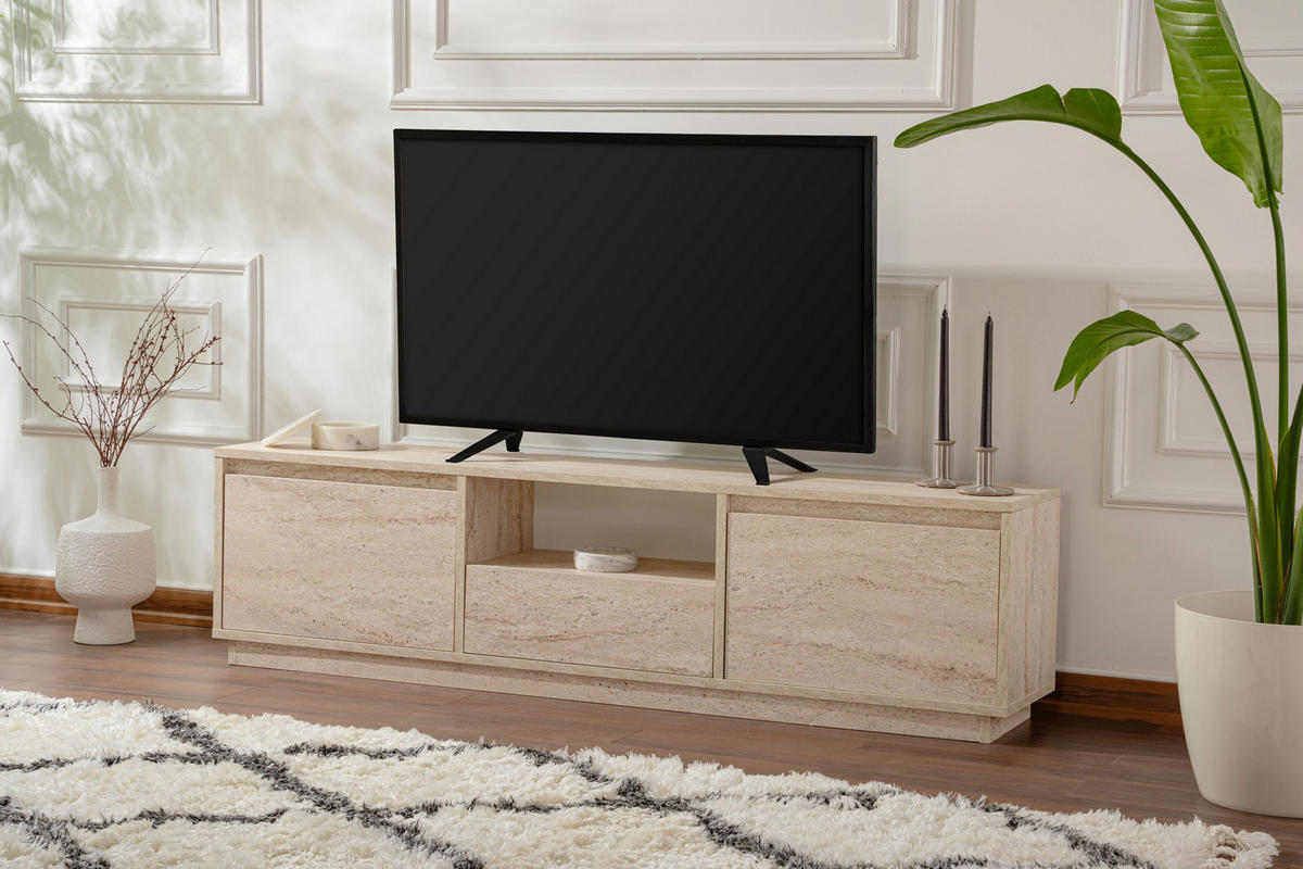 TV-MÖBEL vanguard beige - Beige, Holz (29/42/160cm) - Habitat Garten