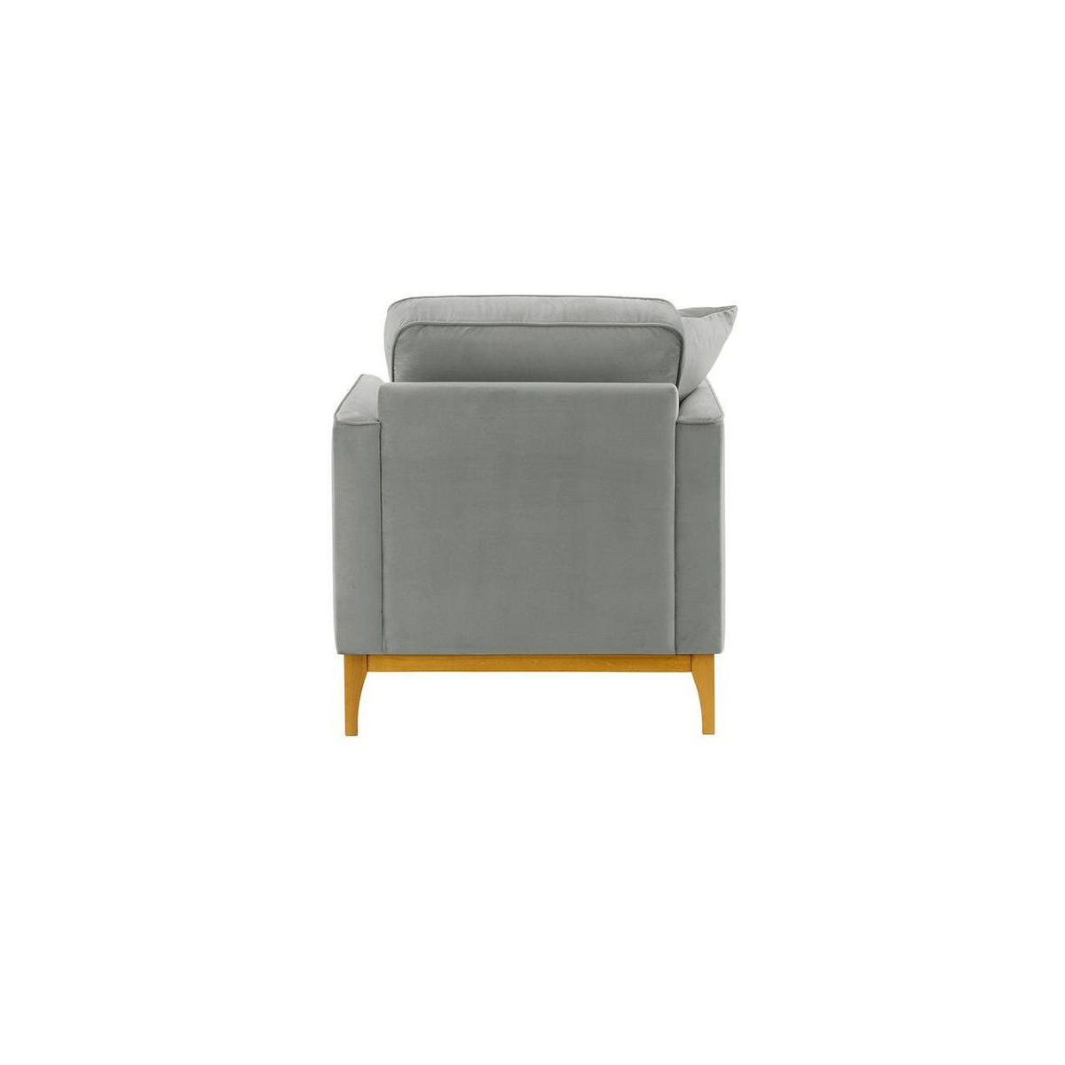 SESSEL Linara-Velluto 15 - Hellgrau, Holz/Textil (81/91/95cm)