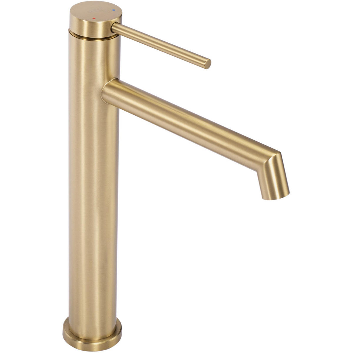 WASCHBECKENARMATUR FOSS GOLD BRUSH HIGH 20/4/29,5 cm - Goldfarben, Metall (4/29.5/20cm) - REA