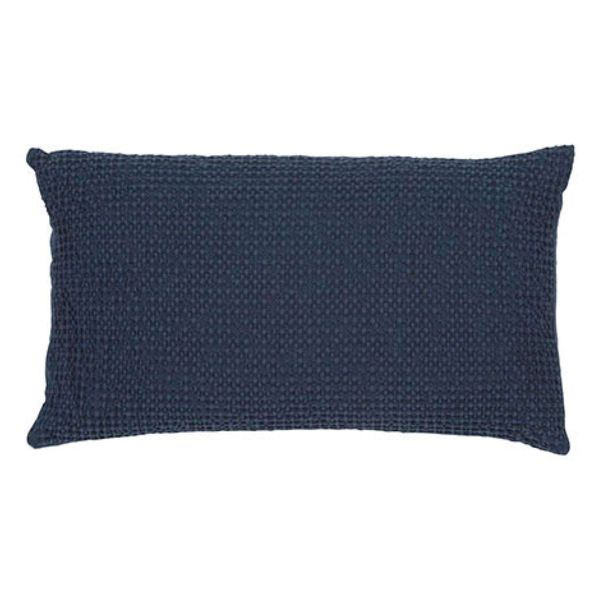 KISSEN Maia navy 30 x 50 cm - Pflaume, Textil (30/50cm) - Vivaraise