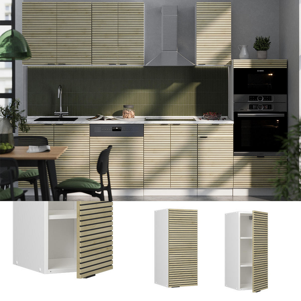 VĚŠÁK NA STĚNU Fame-Line Dubový panel - bílá/barva dubu, kompozitní dřevo (30/72/34.1cm) - Vicco