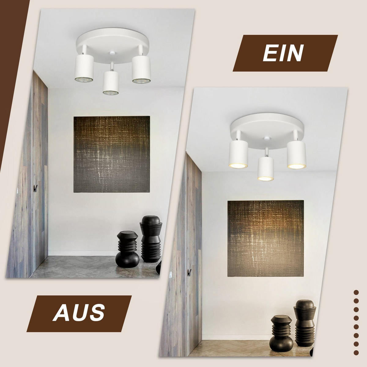 STRAHLER Freiheit 24/24/14 cm - Weiß, Metall (24/24/14cm) - Nettlife