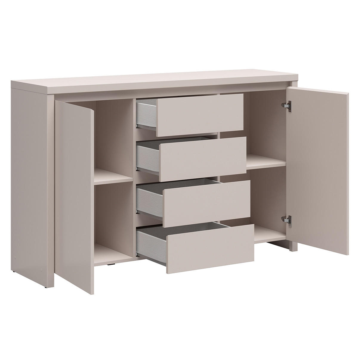 SIDEBOARD Soren Kaschmir - Beige, Holzwerkstoff (143.5/92/40.5cm) - Petits-meubles