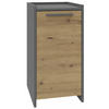 KOMMODE ALTIVO 1D Anthrazit Grau-Artisan Eiche 36/35,6/70,4 cm - Anthrazit/Eiche Artisan, Holzwerkstoff (36/70.4/35.6cm) - Matkam Möbel