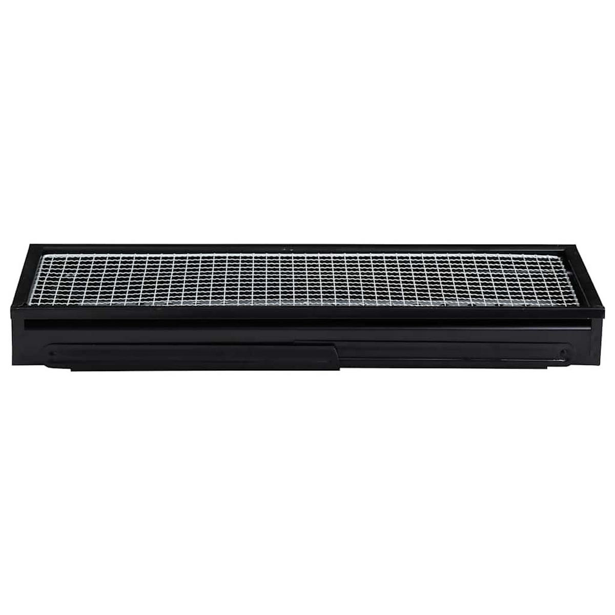 CAMPING-GRILL Tragbar 60/22,5/33 Cm - Schwarz, Metall (22.5/33/60cm) - vidaXL