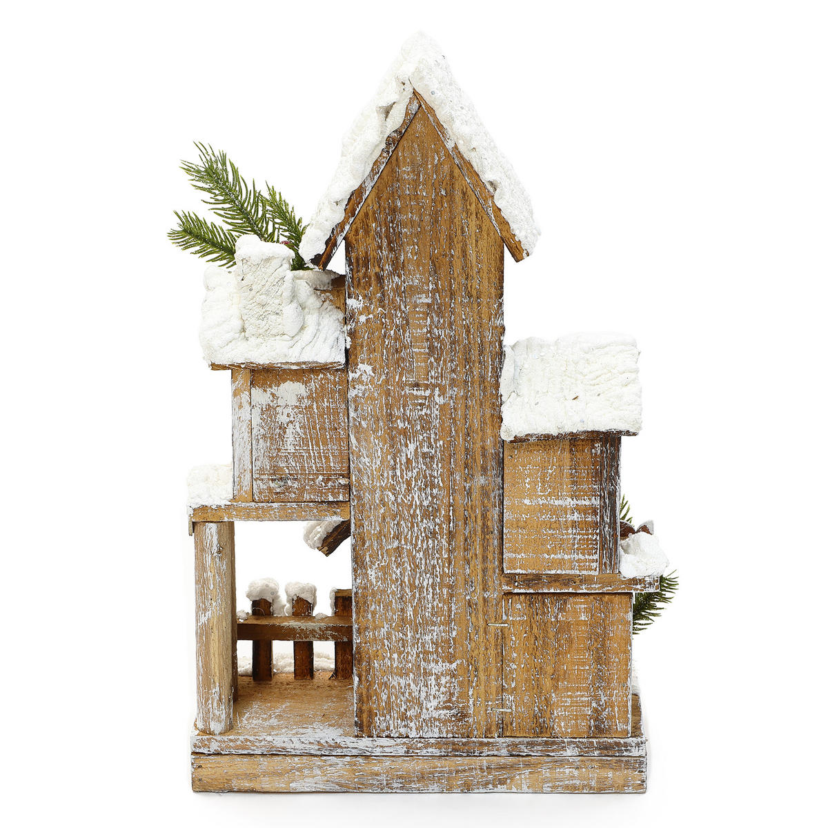 WEIHNACHTSHAUS HTHD0253 - Braun, Holz (12/39/25cm) - Hometopia