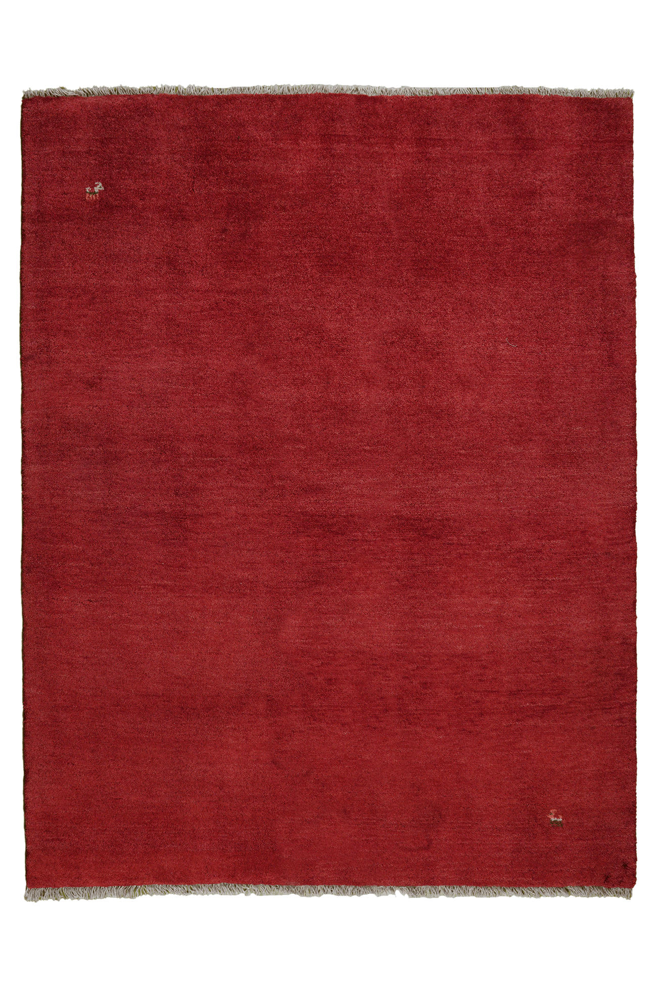 TEPPICH Gabbeh Rot 198/153 cm Schurwolle - Rot, Textil (153/198cm) - Looma
