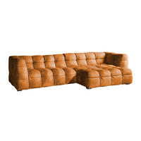 ECKSOFA RIO Gold Velvet - Goldfarben/Schwarz, Textil (319/170cm) - KAWOLA