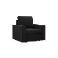 LOUNGESESSEL NEO, Schwarz - Schwarz, Textil (83/85/92cm) - Mebligo