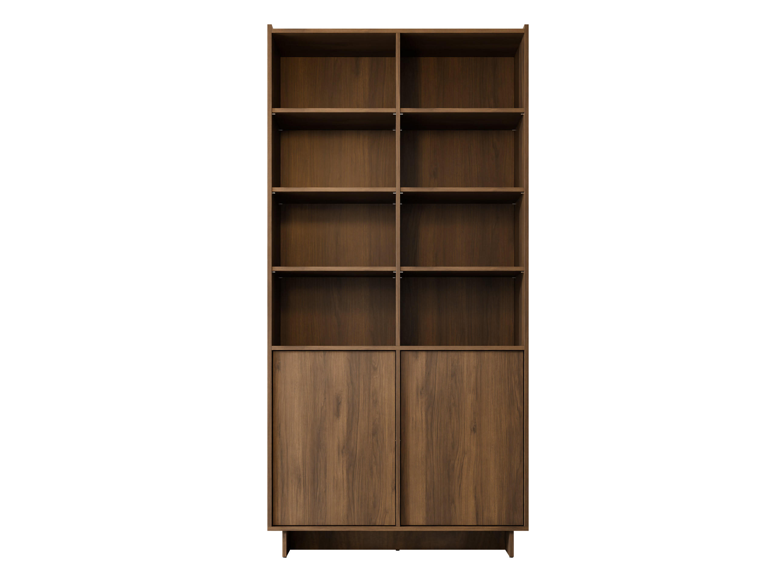 STANDREGAL Yasumi R98 - Nussbaumfarben/Schwarz, Holzwerkstoff/Kunststoff (98/201/39cm) - MIRJAN24