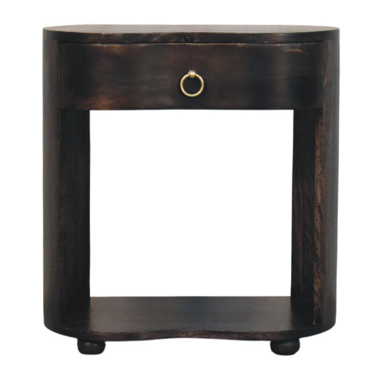 Artisan Furniture LAVIČKA s povrchovou úpravou jantarového dubu, hnědá.