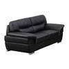 LEDERSOFA 2-Sitzer - Schwarz - THIBAULT - Schwarz, Leder (168/87/93cm) - Vente-Unique