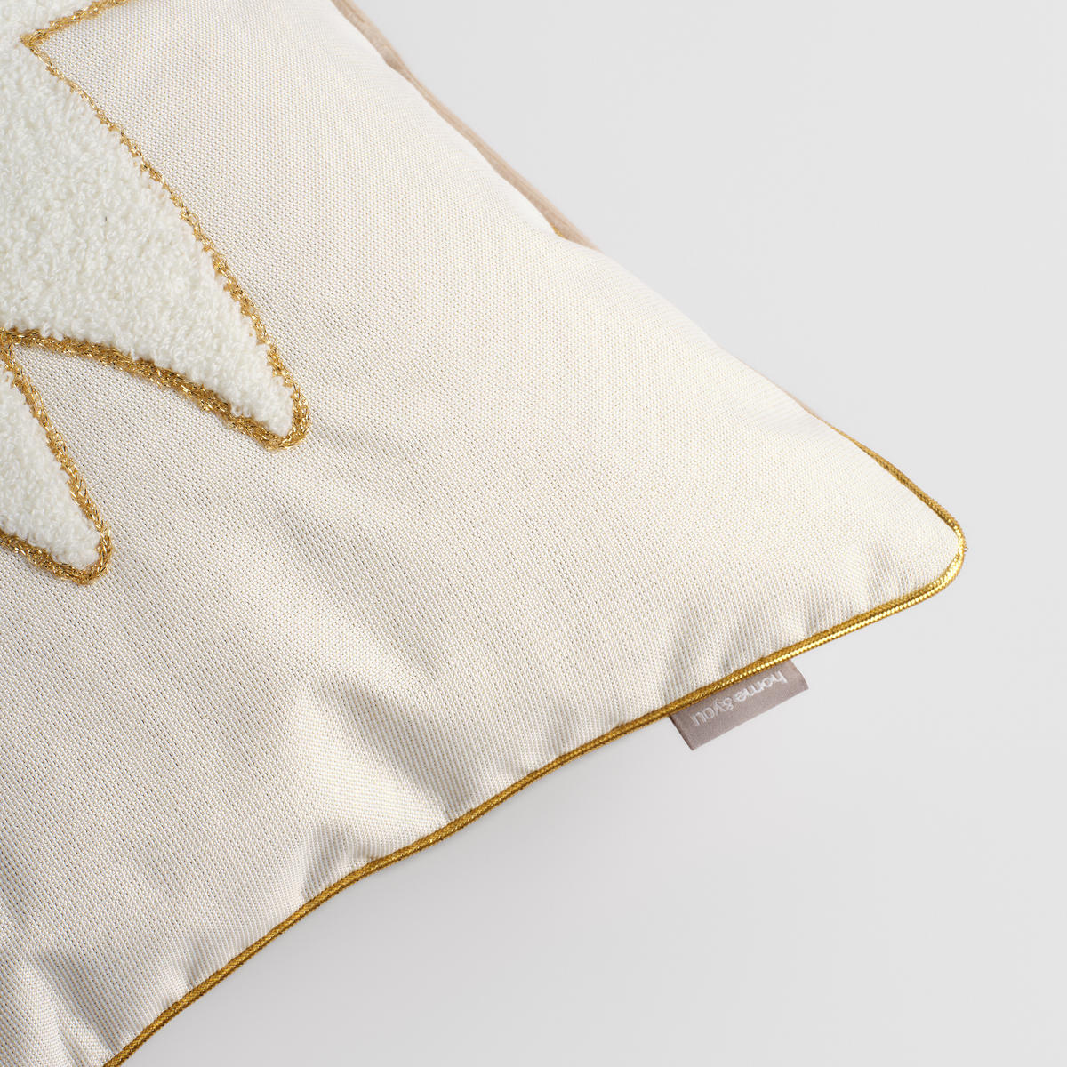 KISSENBEZUG Medis, 45x45cm, Ecru, Weihnachten Kissenhülle, Weihnachtsdeko, Christmas, Weihnachtsmotiv Sofakissen Dekokissenbezuge - Ecru, Kunststoff (45/45cm) - home&you