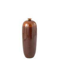 VASE LEE - Töpferei - Braun - S - 75 cm hoch - Braun, Keramik (75cm) - J-Line