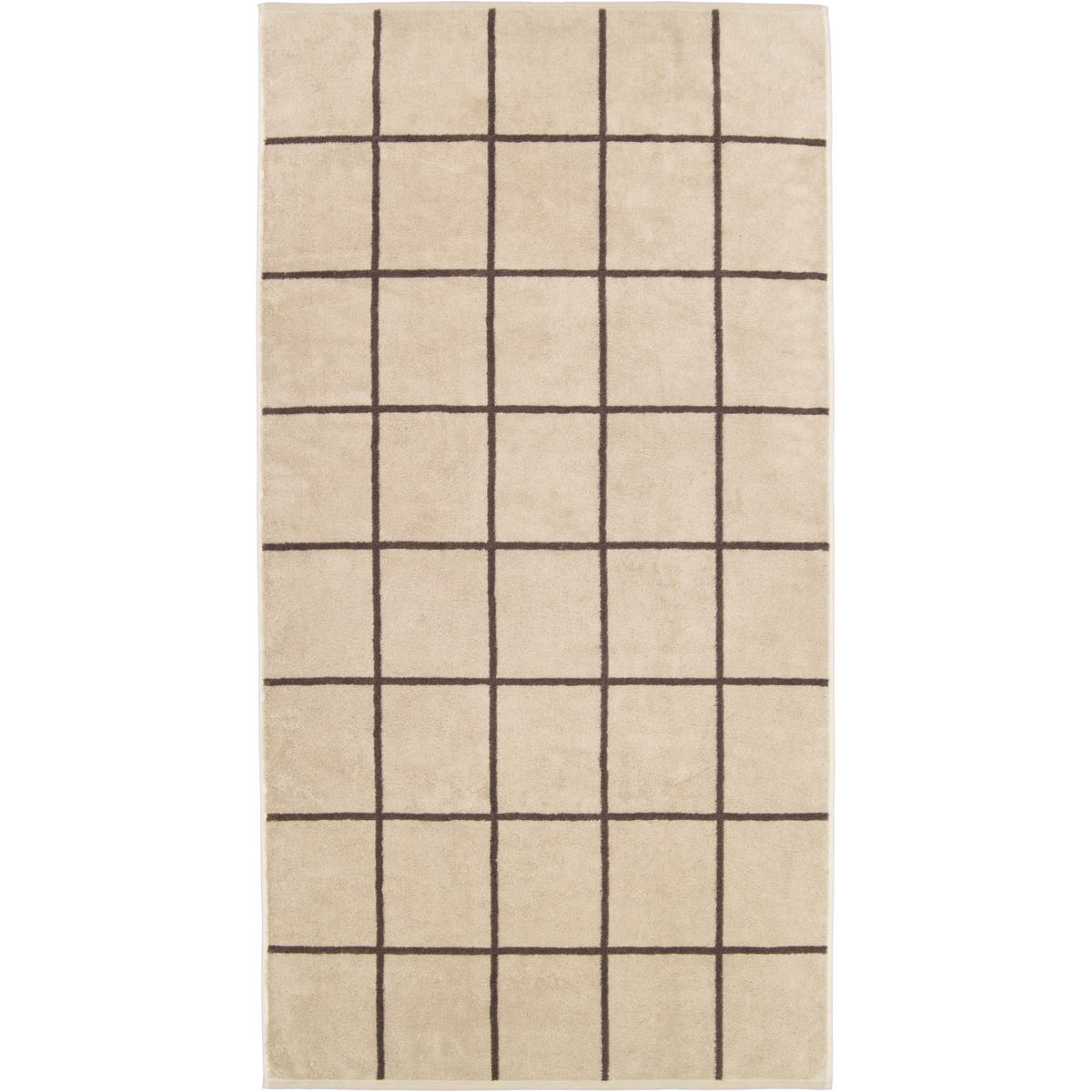 HANDTÜCHER PARK CHECK 6226 LEINEN - 33 - Beige, Textil (70/140cm) - Cawoe