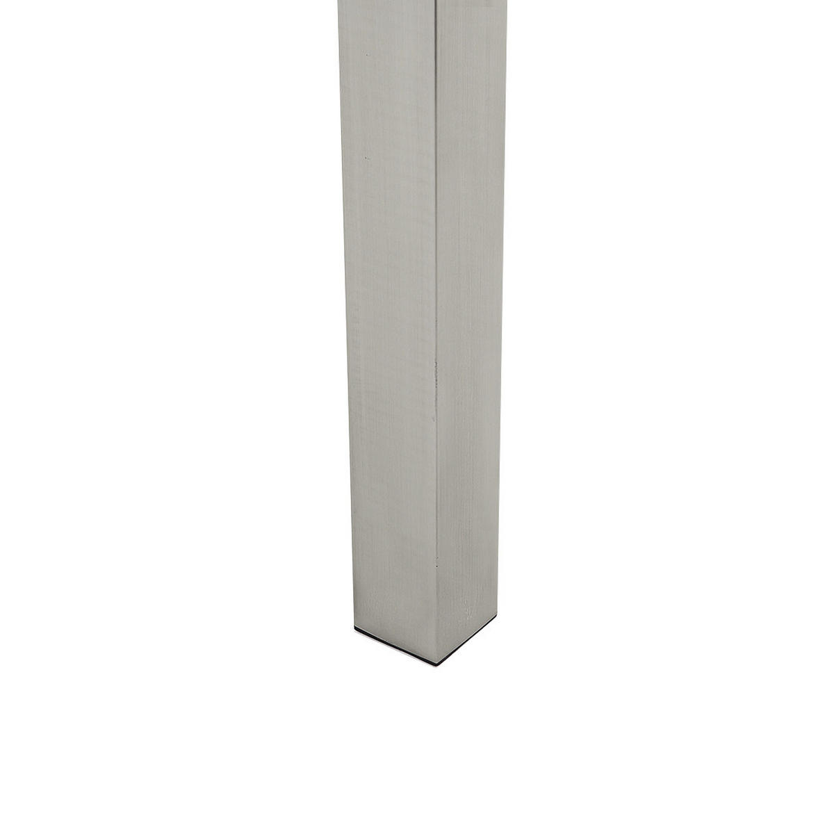 GARTENTISCH Glas schwarz 180/90 cm Grosseto - Silberfarben/Schwarz, Glas (180/90/76cm) - Beliani