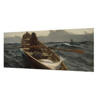 FOTOTAPETE 250x104 cm - Fischer auf See - Grau, Textil (250/104cm) - Wallfluent
