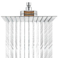 DUSCHKOPF 30 cm mit 15-Stufen-Filter Chrom - Silberfarben, Metall (30/12.7/30cm)