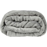 KUSCHELDECKE "Celina" Grau 210x280 cm - Grau, Textil (210/34cm)