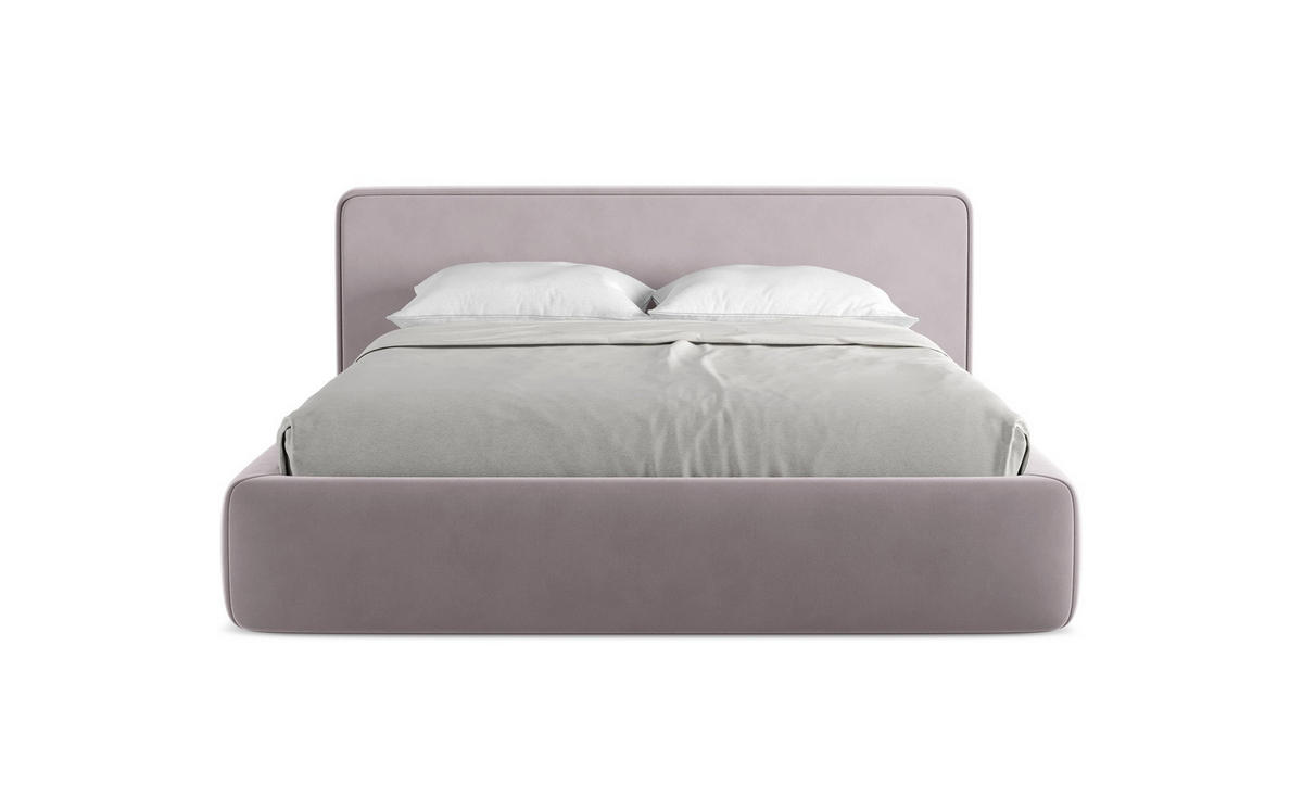 POLSTERBETT mit Bettkasten und Lattenrost 200x225 Violett - Lila/Flieder, Kunststoff/Textil (160/200cm) - Makamii