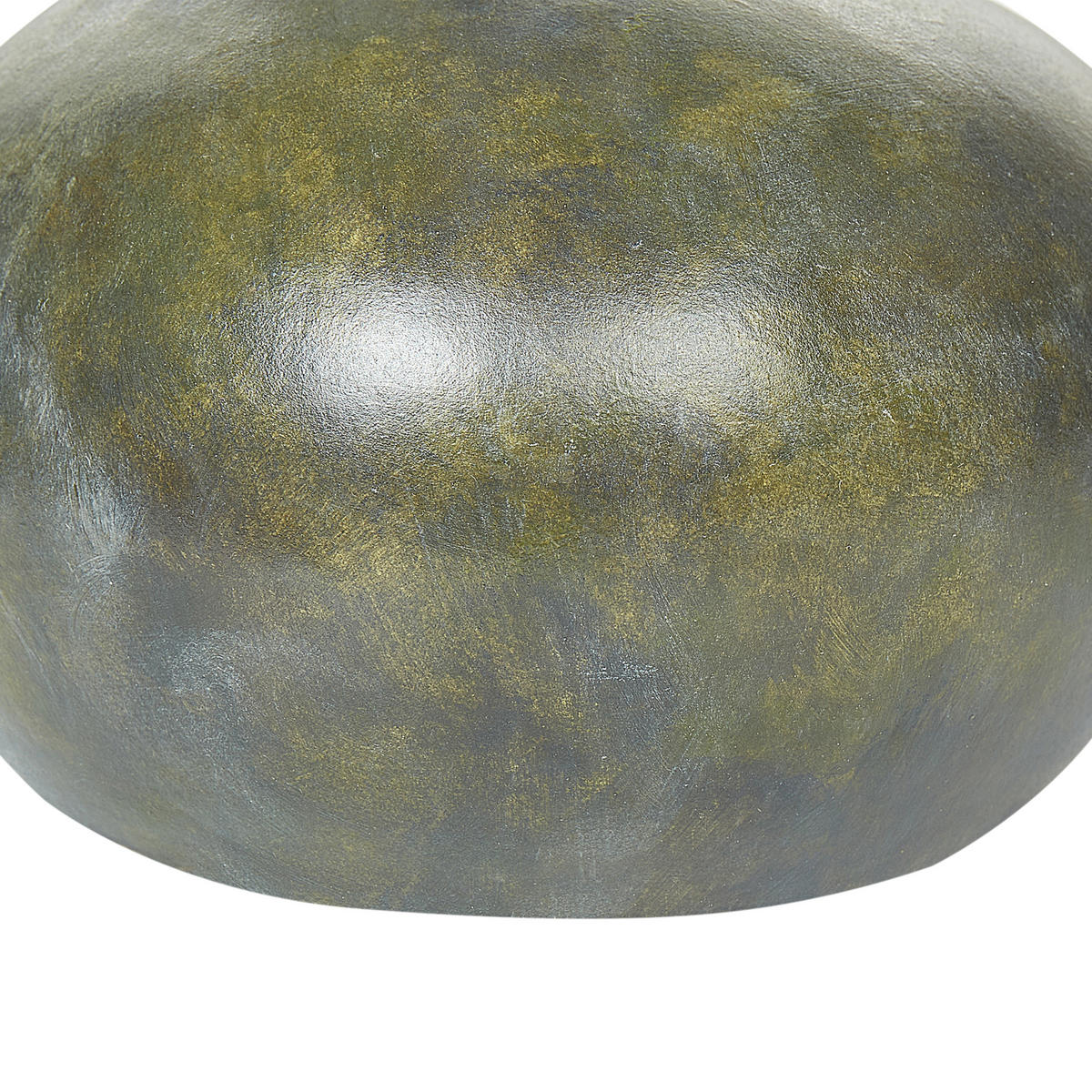 DEKOVASE Terrakotta grau Klang - Grau, Stein (18cm) - Beliani