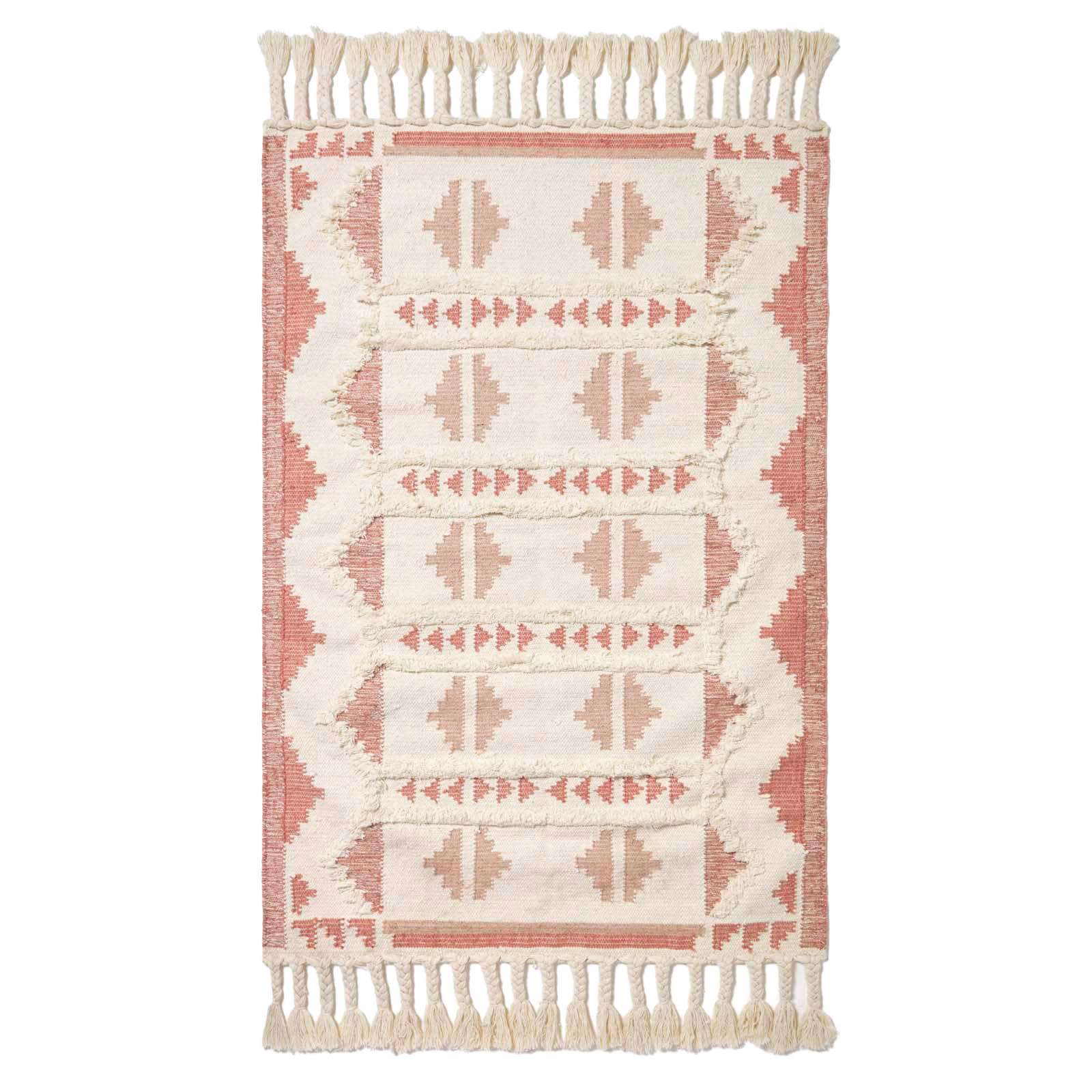 KELIM-TEPPICH Satara handgewebt 160/230 cm - Rosa, Textil (160/230cm) - Homescapes