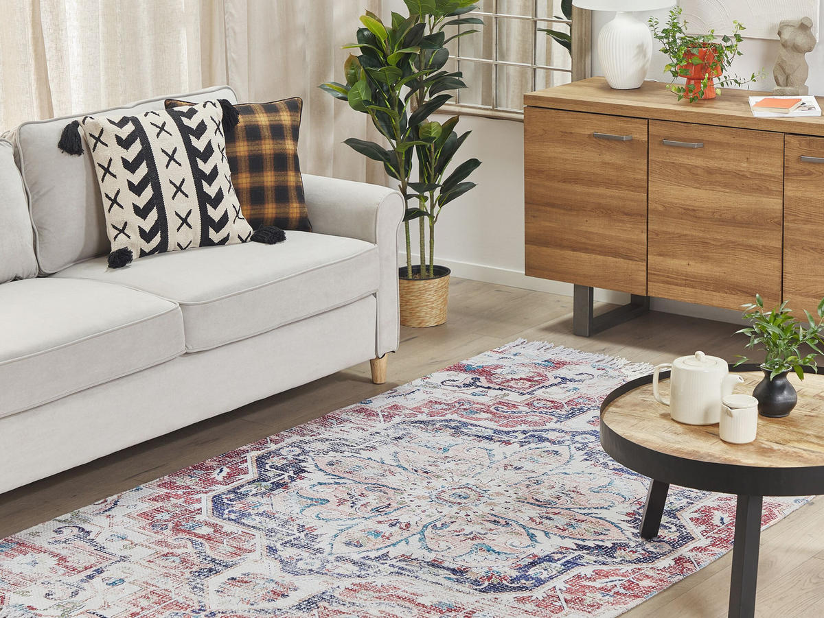 KURZFLOR-TEPPICH Kelkit 230/150 cm - Multicolor, Kunststoff (150/230cm) - Beliani
