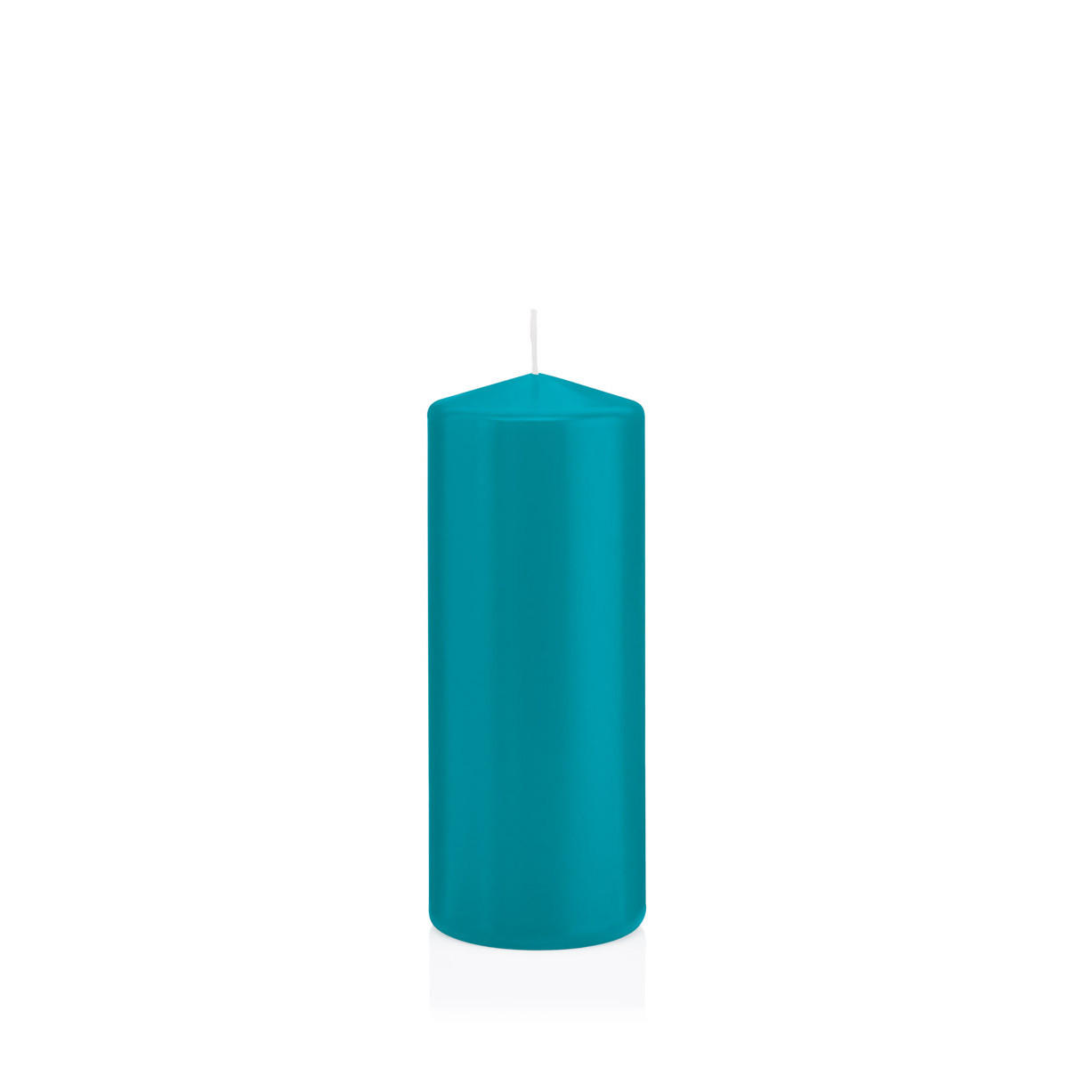 STUMPENKERZEN Azurblau Ø 58 x 150 mm, 16 Stück - Hellblau, Paraffin (6/15cm) - Wiedemann Kerzen