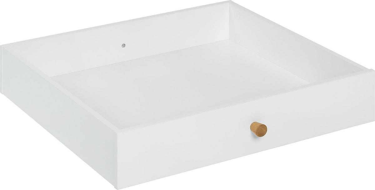 SCHUBLADE FÜR COUCHTISCH NATURE - Weiß, Holzwerkstoff (53/12/53cm) - Vox Möbel