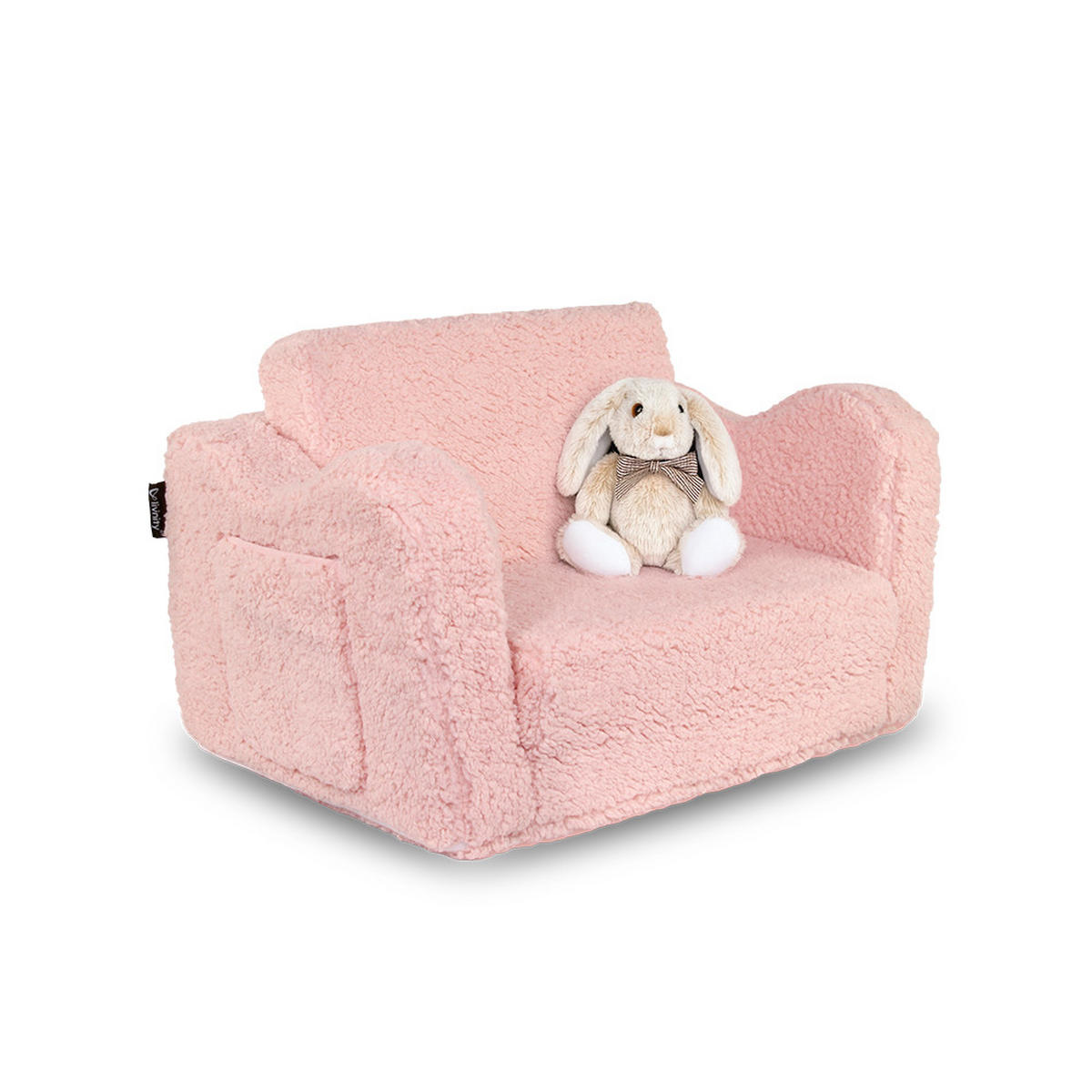 KINDERSESSEL Conni Rosa 60 x 36 cm ausklappbar - Pink, Textil (60/36/36cm) - Vicco