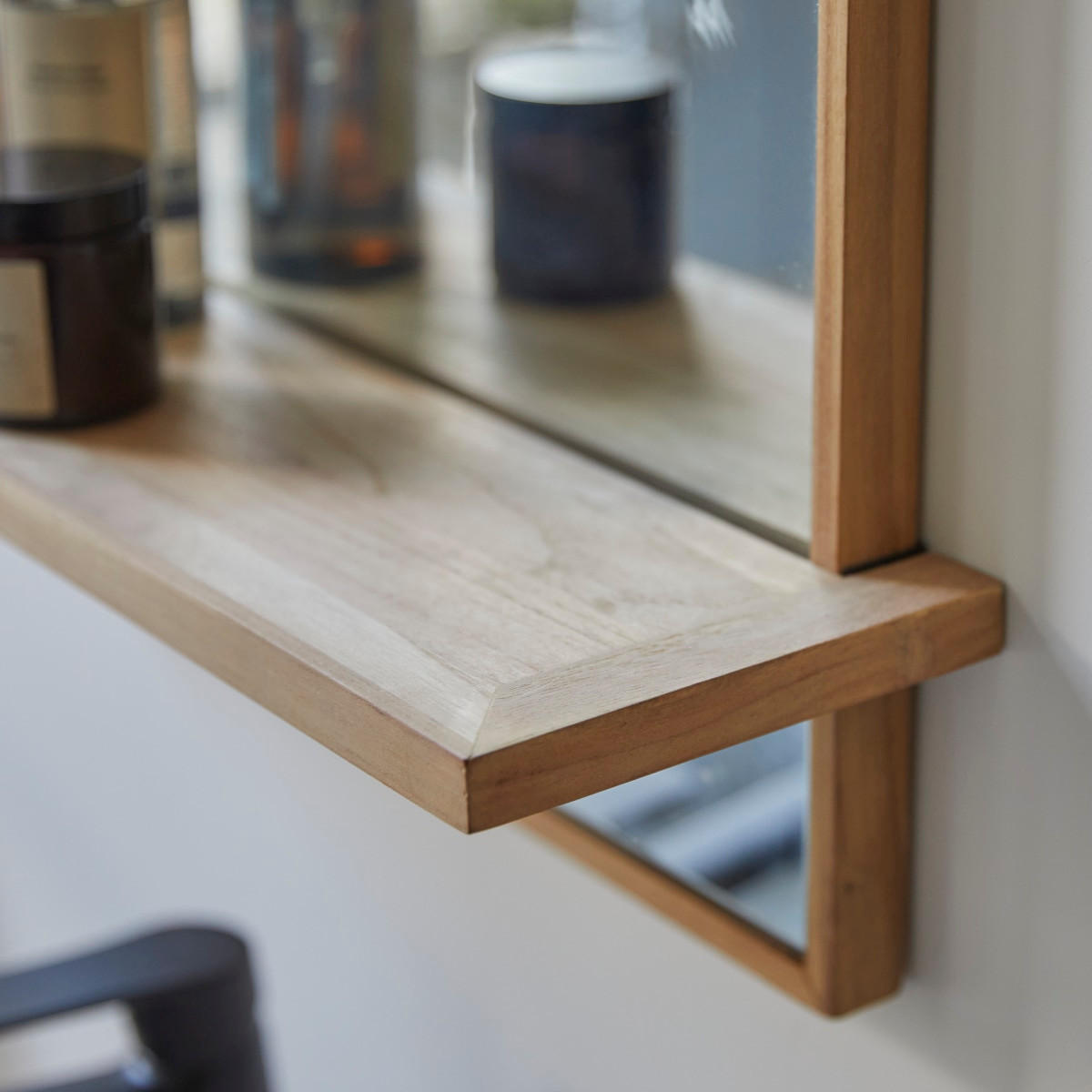 SPIEGEL Galyno Natur aus Teak - Naturfarben, Holz (50/75/15cm) - Tikamoon