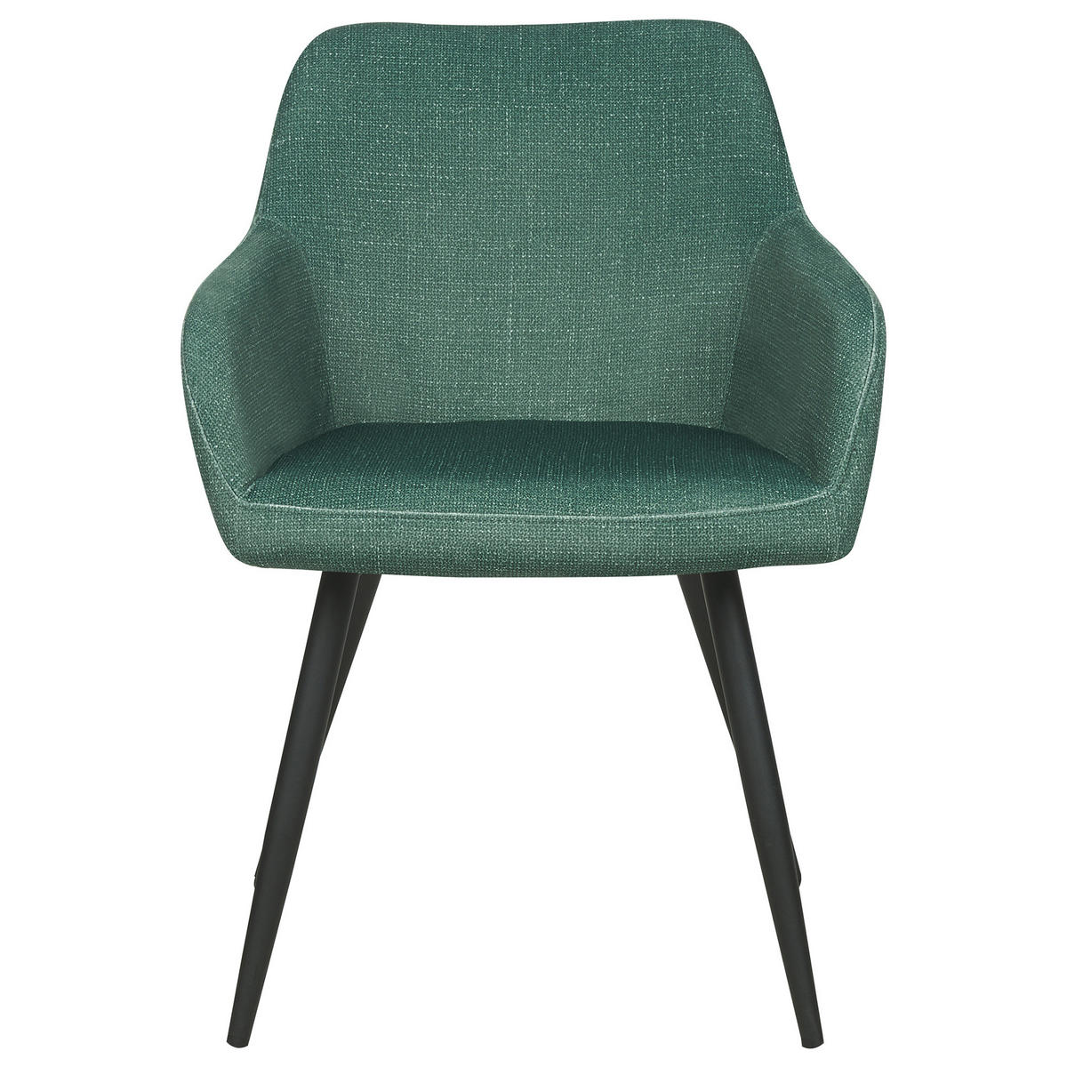 ÉTKEZŐSZÉK 2 darabos Szett Bársony sötétzöld Casmalia - fekete/zöld, textil (60/80/66cm) - Beliani