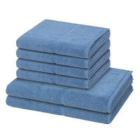 FROTTIERSET Pearl 6-teilig - Blau, Textil (50/100cm) - MÖVE