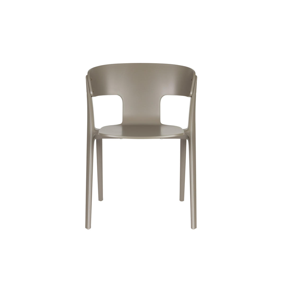 GARTENSTUHL Horizon Braun - 4 er Set - Taupe, Kunststoff (57.5/75/52.5cm) - Zuiver