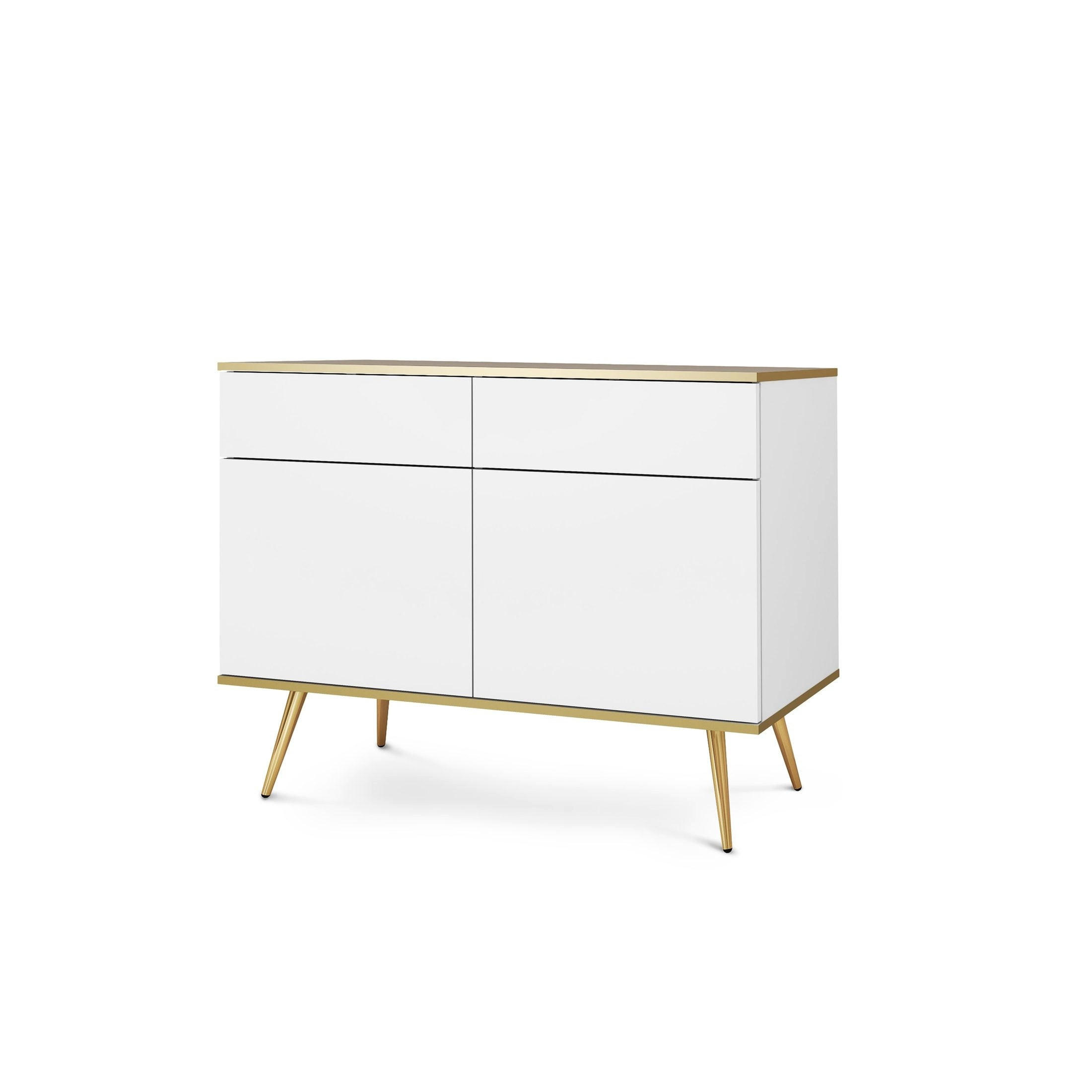 Pillovely Kommode Weiß 107x85x39 cm