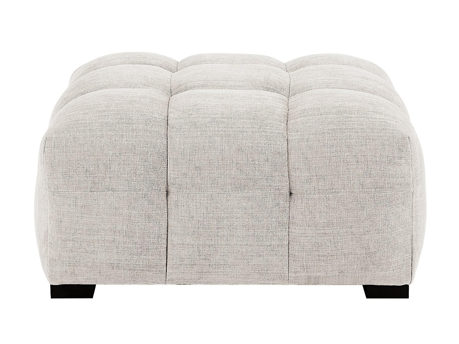 SITZHOCKER - 1 Person - Stoff - Beige - DILOME - Beige, Textil (90/45/90cm) - Vente-Unique
