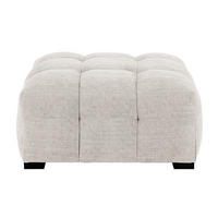 SITZHOCKER - 1 Person - Stoff - Beige - DILOME - Beige, Textil (90/45/90cm) - Vente-Unique