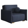 SCHLAFSOFA Viva Glov I - Blau/Naturfarben, Holz/Textil (104/85/98cm) - MIRJAN24